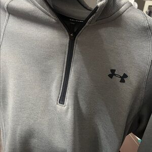Under Armour Light Gray Half-Zip Top